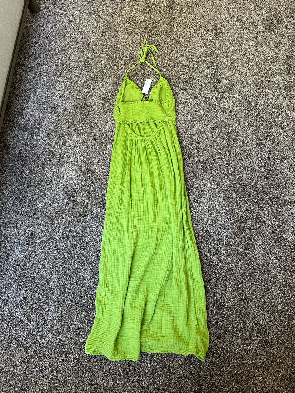 NWT Michael Stars double gauze Jessa Maxi Dress in lettuce - Picture 2 of 4
